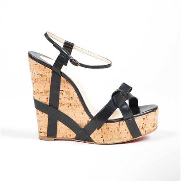 🌹Christian Louboutin Miss Cristo 140      Wedge Heel 🌹 - Picture 4 of 13
